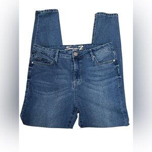 Seven7 Women's Skinny Blue Jeans